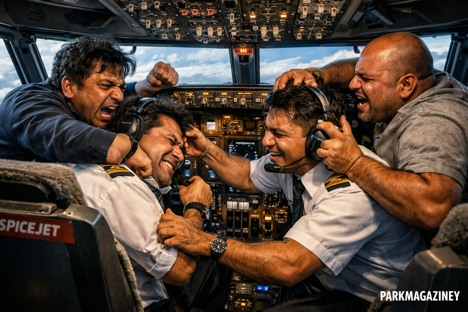 Unruly Passengers Cockpit Disruption SpiceJet