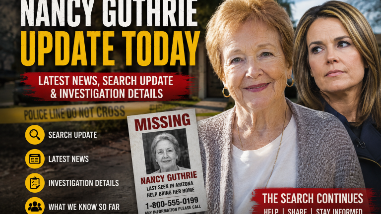Nancy Guthrie Update Today: Latest Search News and Investigation Timeline