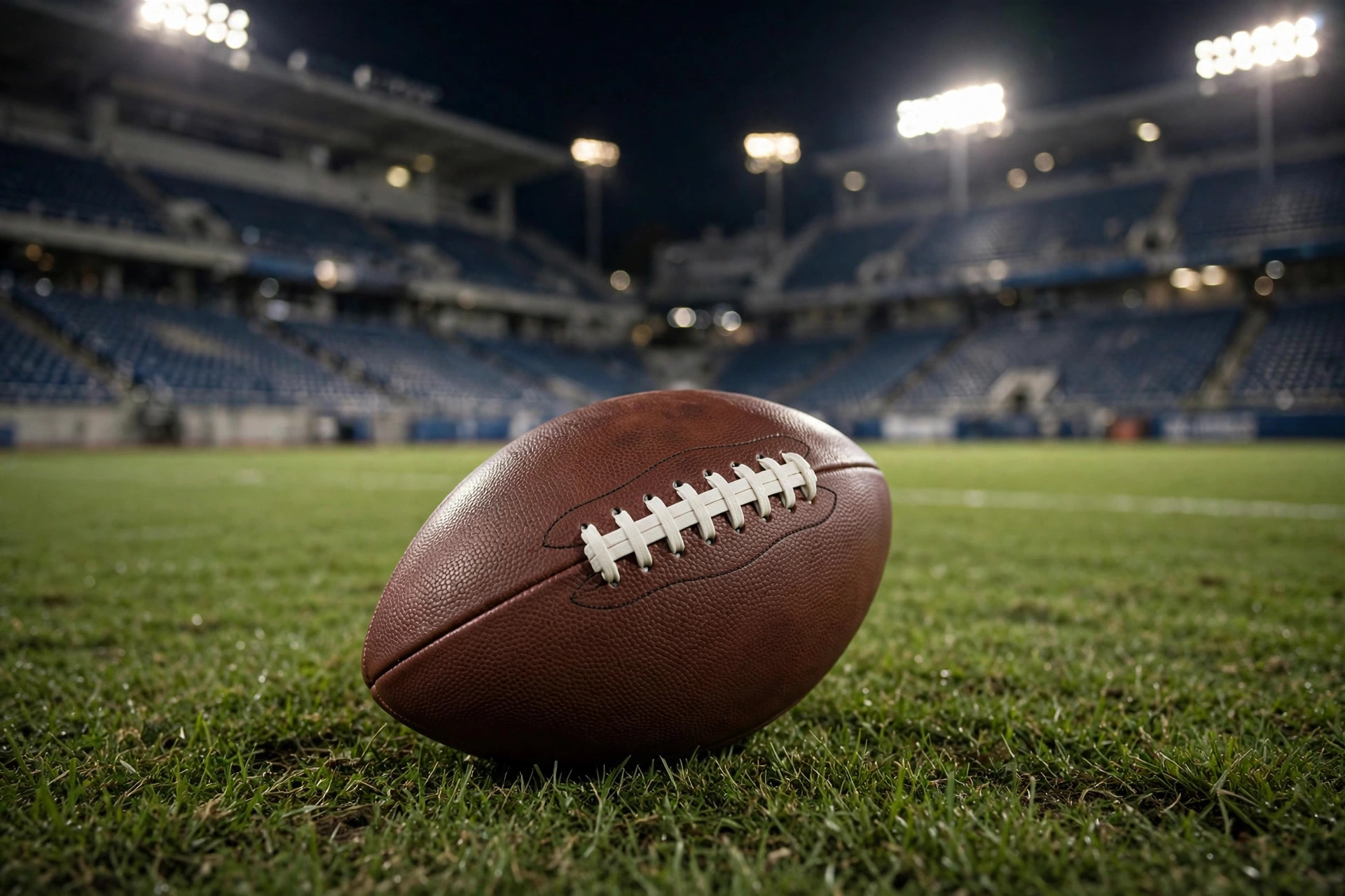 American football on the field under stadium lights — Patriots vs 49ers player stats recap